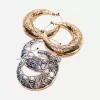 2-pack of boho hoop earrings