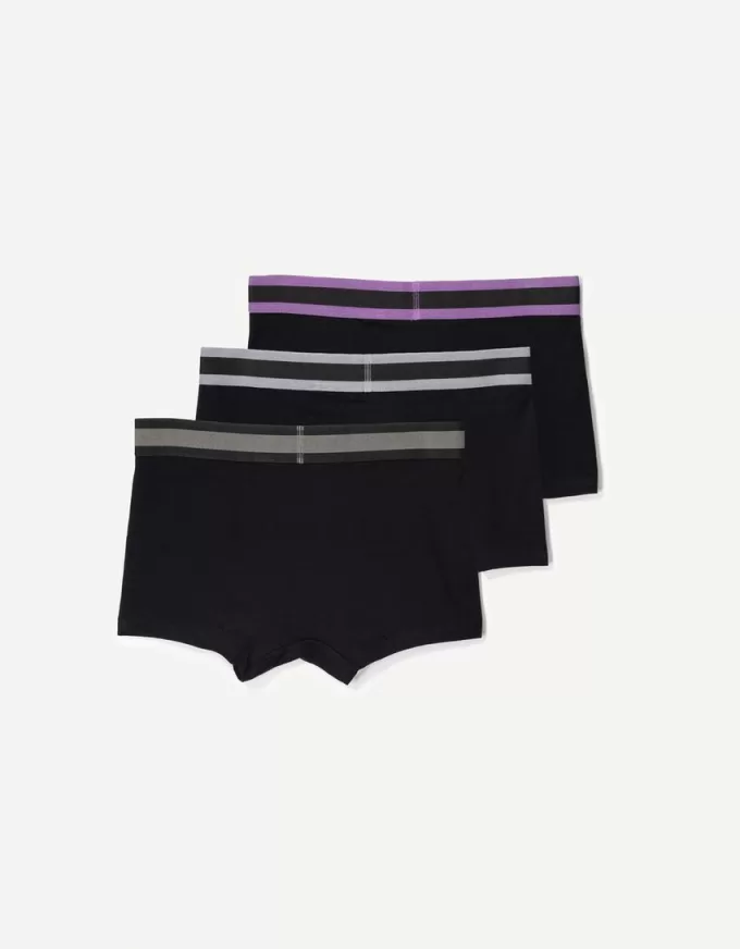 3-pack of boxers with printed waistband