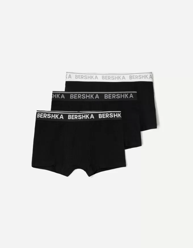 3-pack of boxers with printed waistband