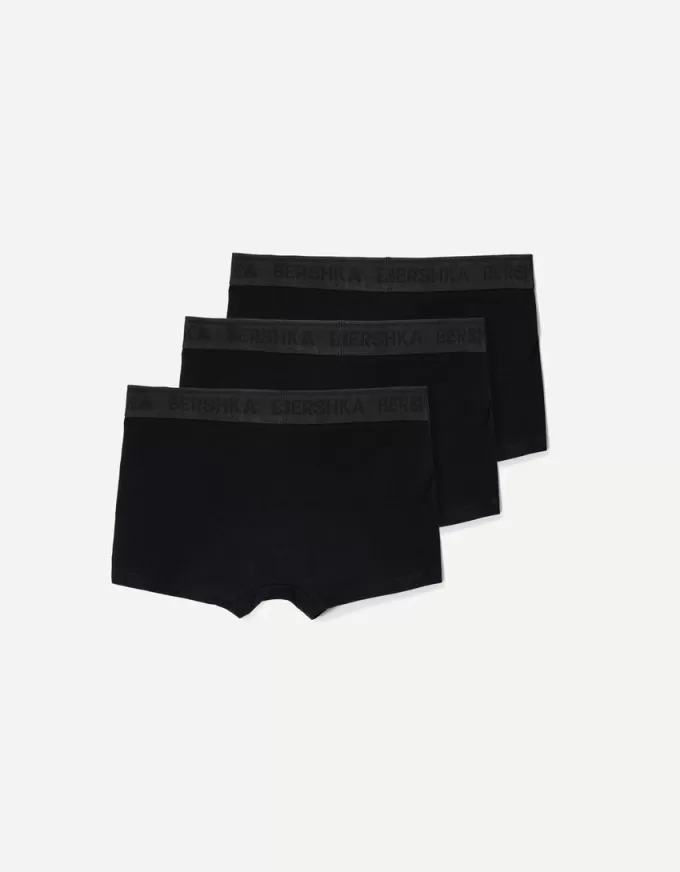3-pack of boxers with printed waistband