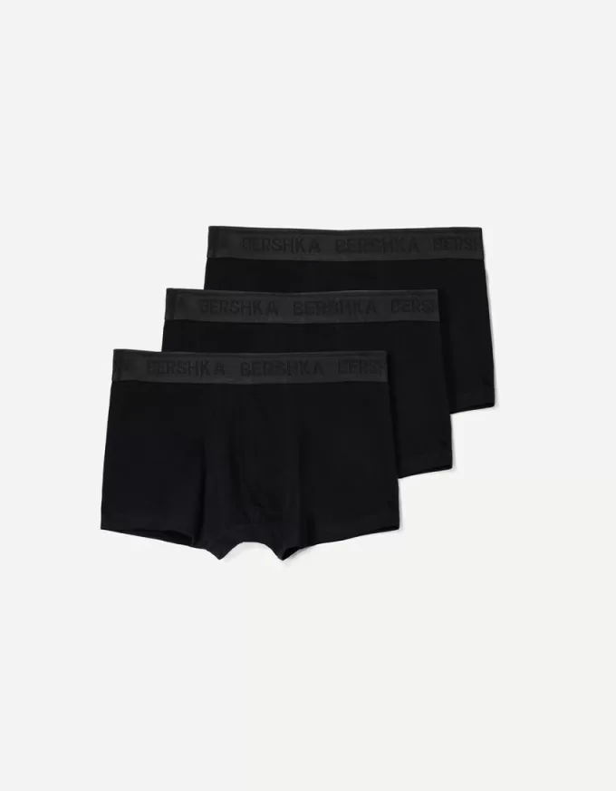 3-pack of boxers with printed waistband