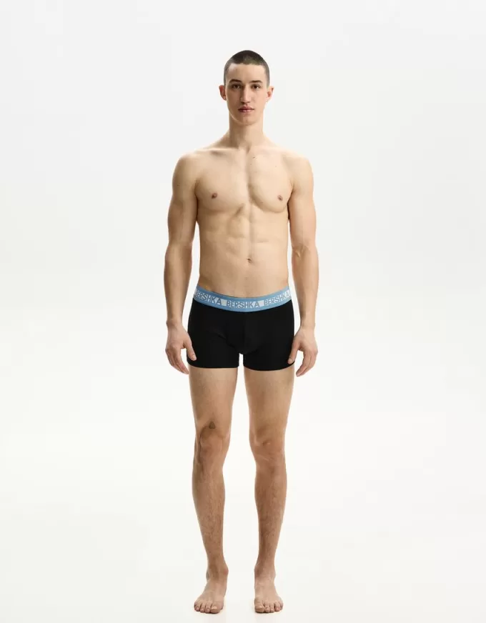 3-pack of boxers with wide printed waistband