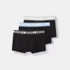3-pack of boxers with wide printed waistband