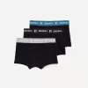 3-pack of boxers with wide printed waistband
