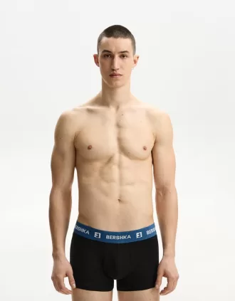 3-pack of boxers with wide printed waistband