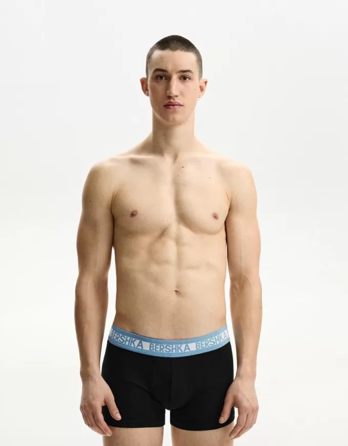 3-pack of boxers with wide printed waistband