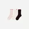 3-pack of heart socks