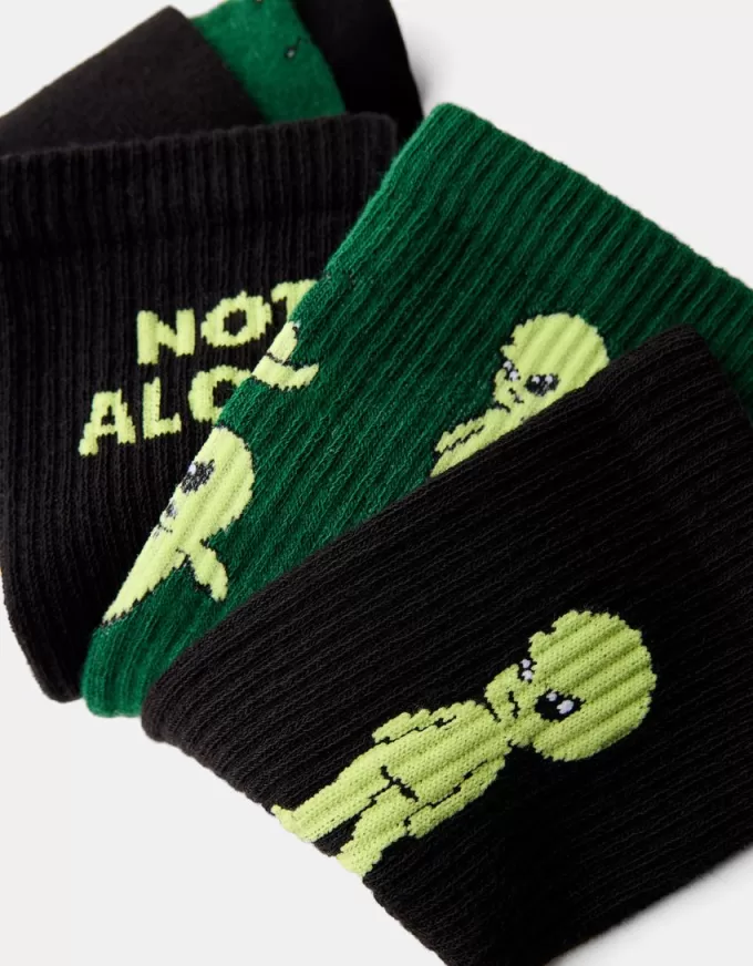 3-pack of printed socks