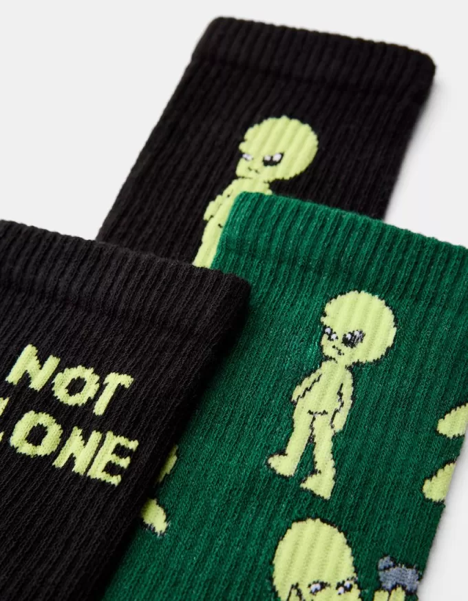 3-pack of printed socks