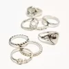 8-pack of signet rings