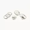 8-pack of signet rings