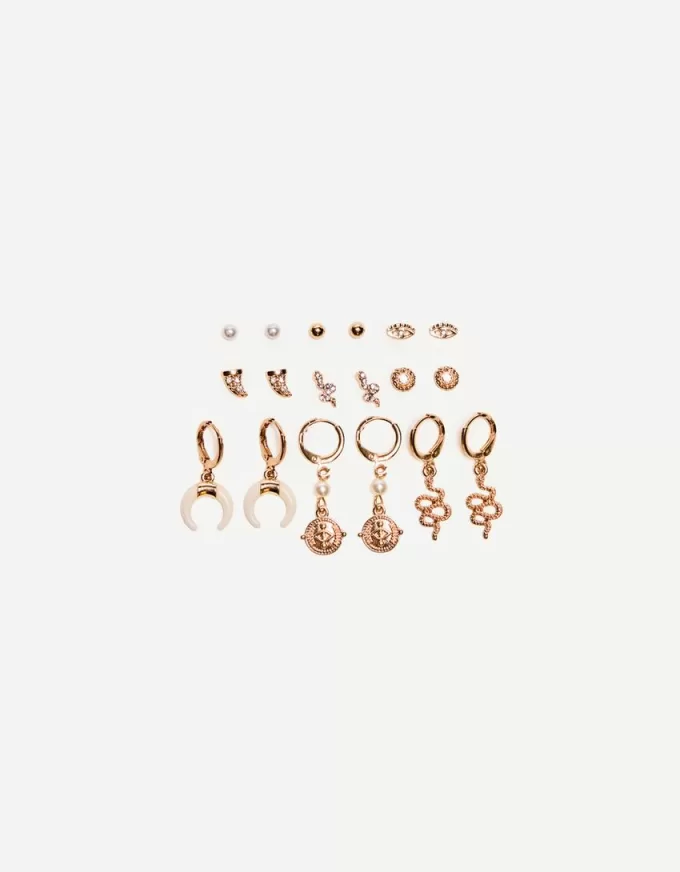 9-pack of earrings
