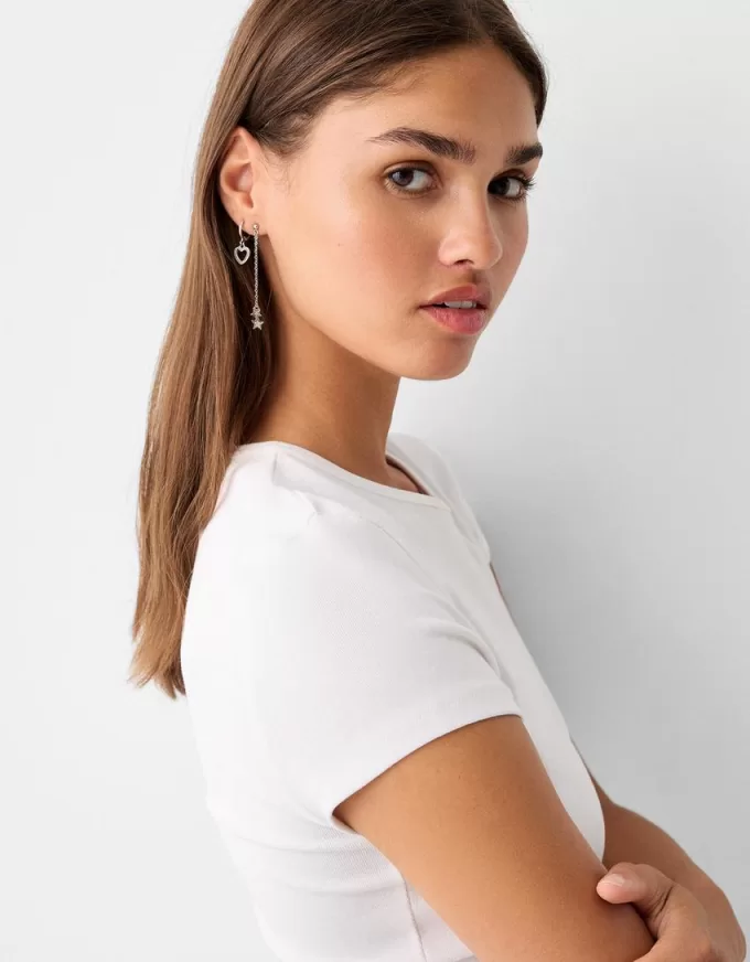 9-pack of rhinestone star earrings