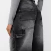 Adjustable balloon fit carpenter jeans