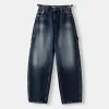 Adjustable balloon fit carpenter jeans