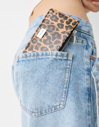 Animal print card holder