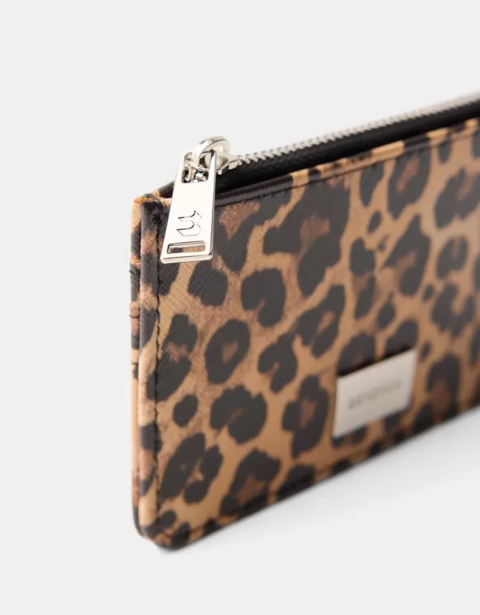 Animal print card holder