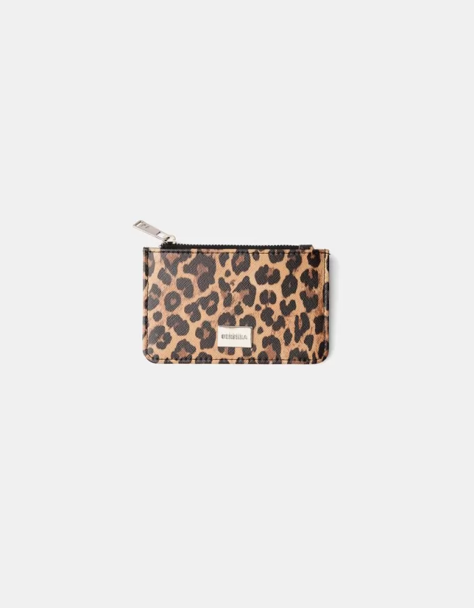 Animal print card holder