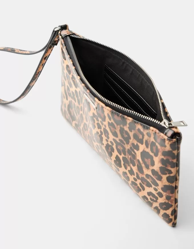 Animal print coin purse