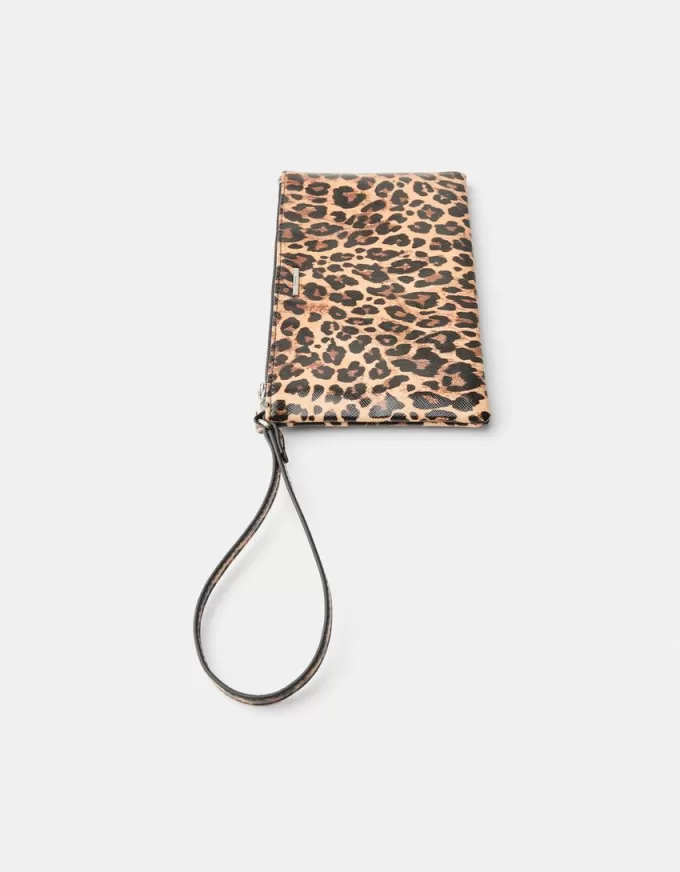 Animal print coin purse