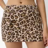 Animal print mini skirt Animal print mini skirt
