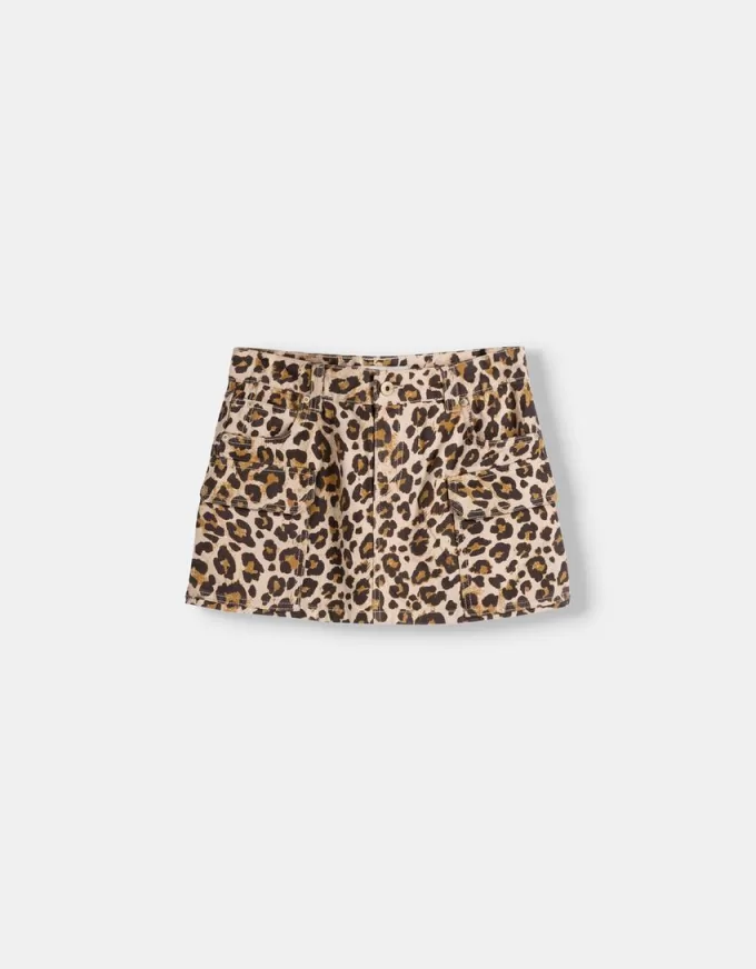 Animal print mini skirt Animal print mini skirt