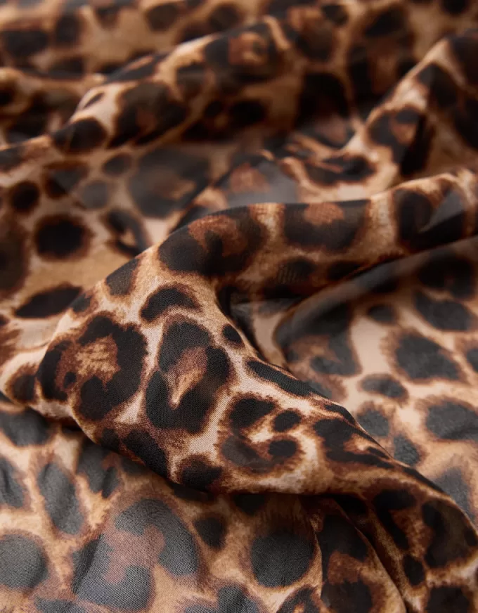 Animal print scarf
