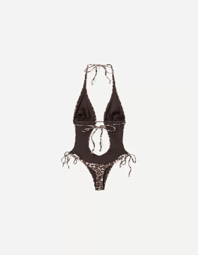 Animal print swimsuit