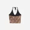 Animal print tankini