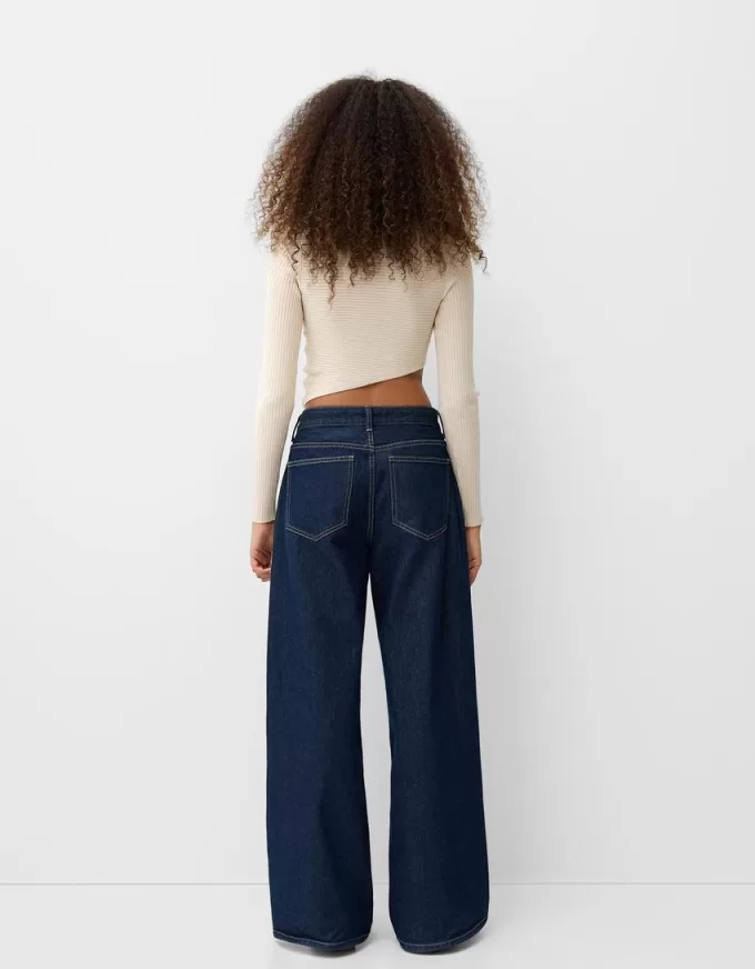 Asymmetric ribbed sweater