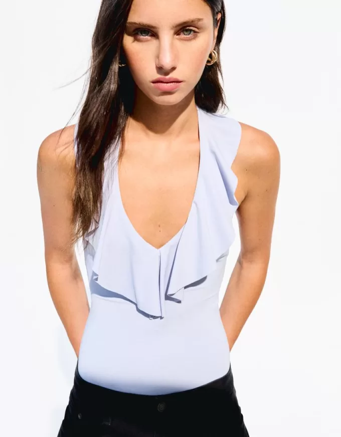 BERSHKA SERIES draped strappy bodysuit BERSHKA SERIES draped strappy bodysuit