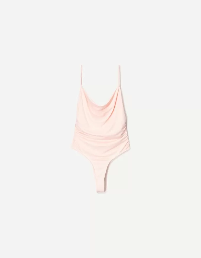 BERSHKA SERIES draped strappy bodysuit