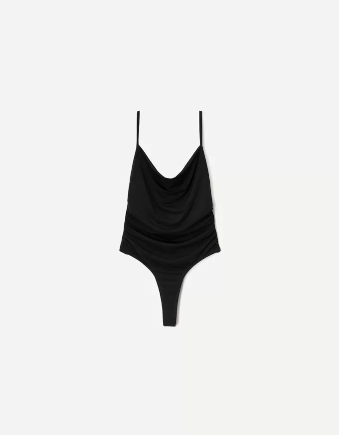 BERSHKA SERIES draped strappy bodysuit BERSHKA SERIES draped strappy bodysuit