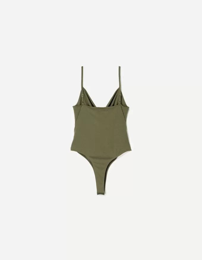 BERSHKA SERIES draped strappy bodysuit