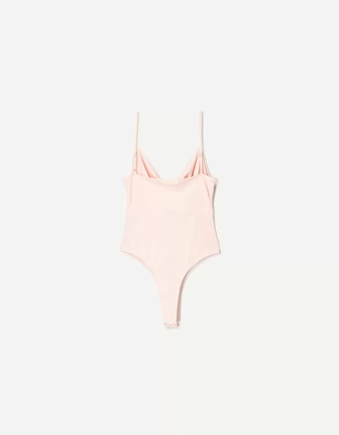 BERSHKA SERIES draped strappy bodysuit
