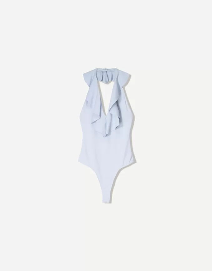 BERSHKA SERIES draped strappy bodysuit BERSHKA SERIES draped strappy bodysuit
