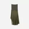 BERSHKA SERIES gathered tulle midi skirt