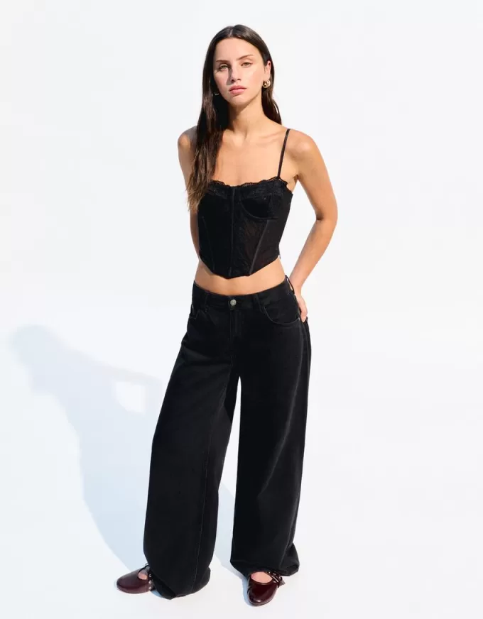 BERSHKA SERIES lace corset top BERSHKA SERIES lace corset top