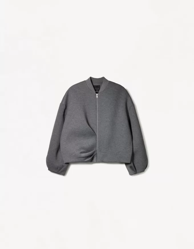 BERSHKA SERIES neoprene-effect jacket