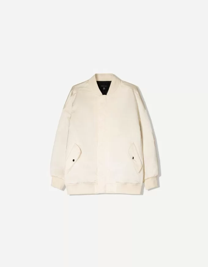 BERSHKA SERIES oversize bomber jacket