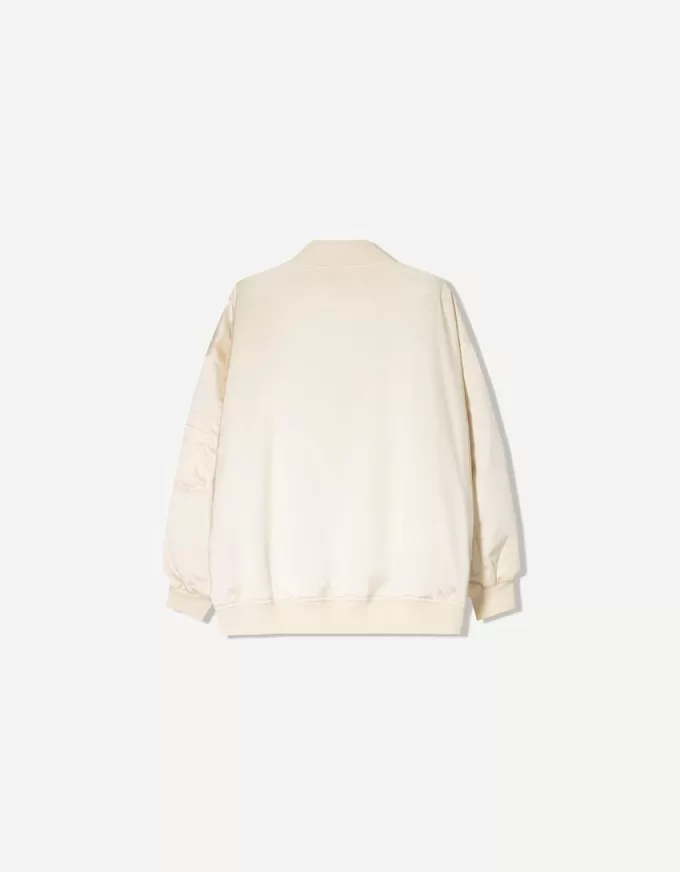 BERSHKA SERIES oversize bomber jacket