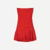 BERSHKA SERIES ruffled draped mini dress
