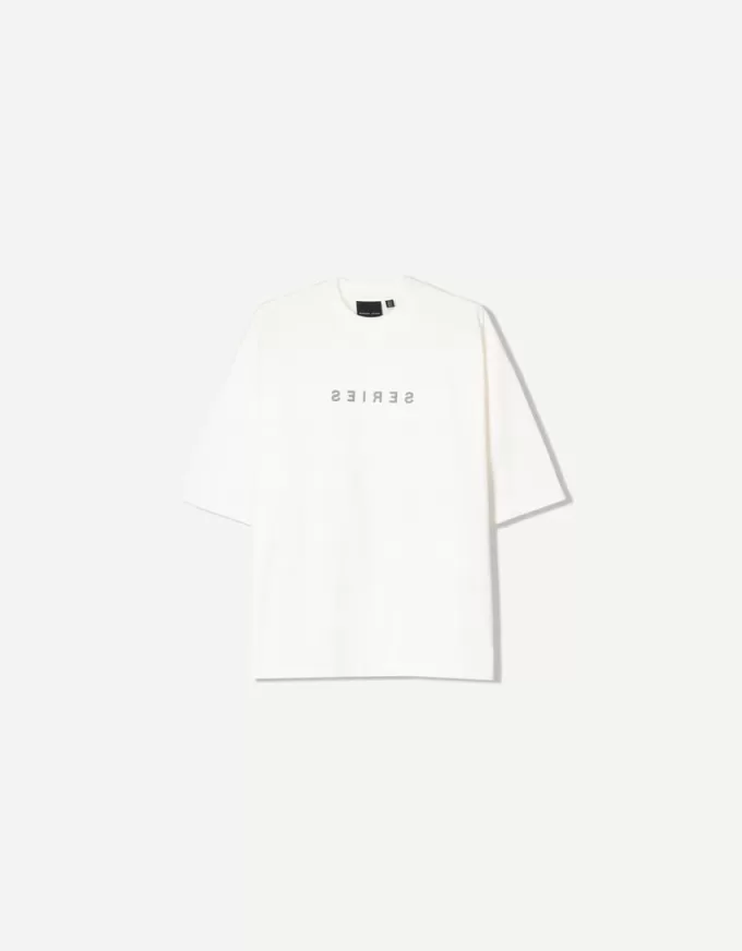 BERSHKA SERIES short sleeve T-shirt with print