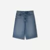 Baggy denim Bermuda shorts