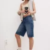 Baggy denim shorts