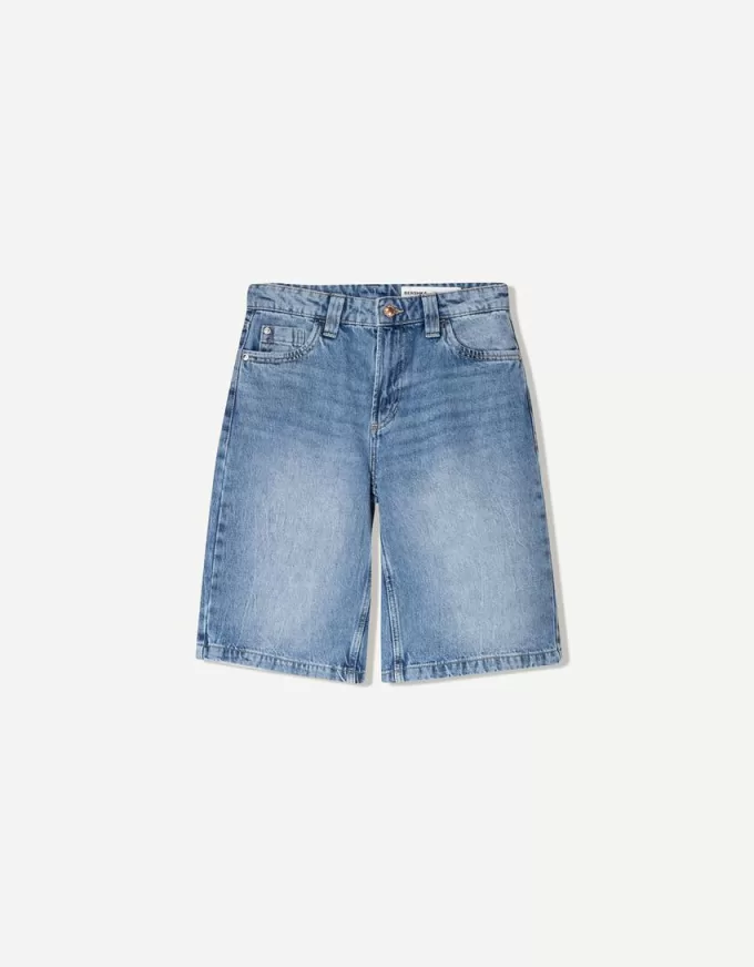 Baggy denim shorts