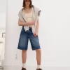 Baggy denim shorts