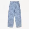Baggy jacquard jeans
