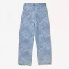 Baggy jacquard jeans