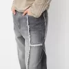 Baggy jeans with fringing